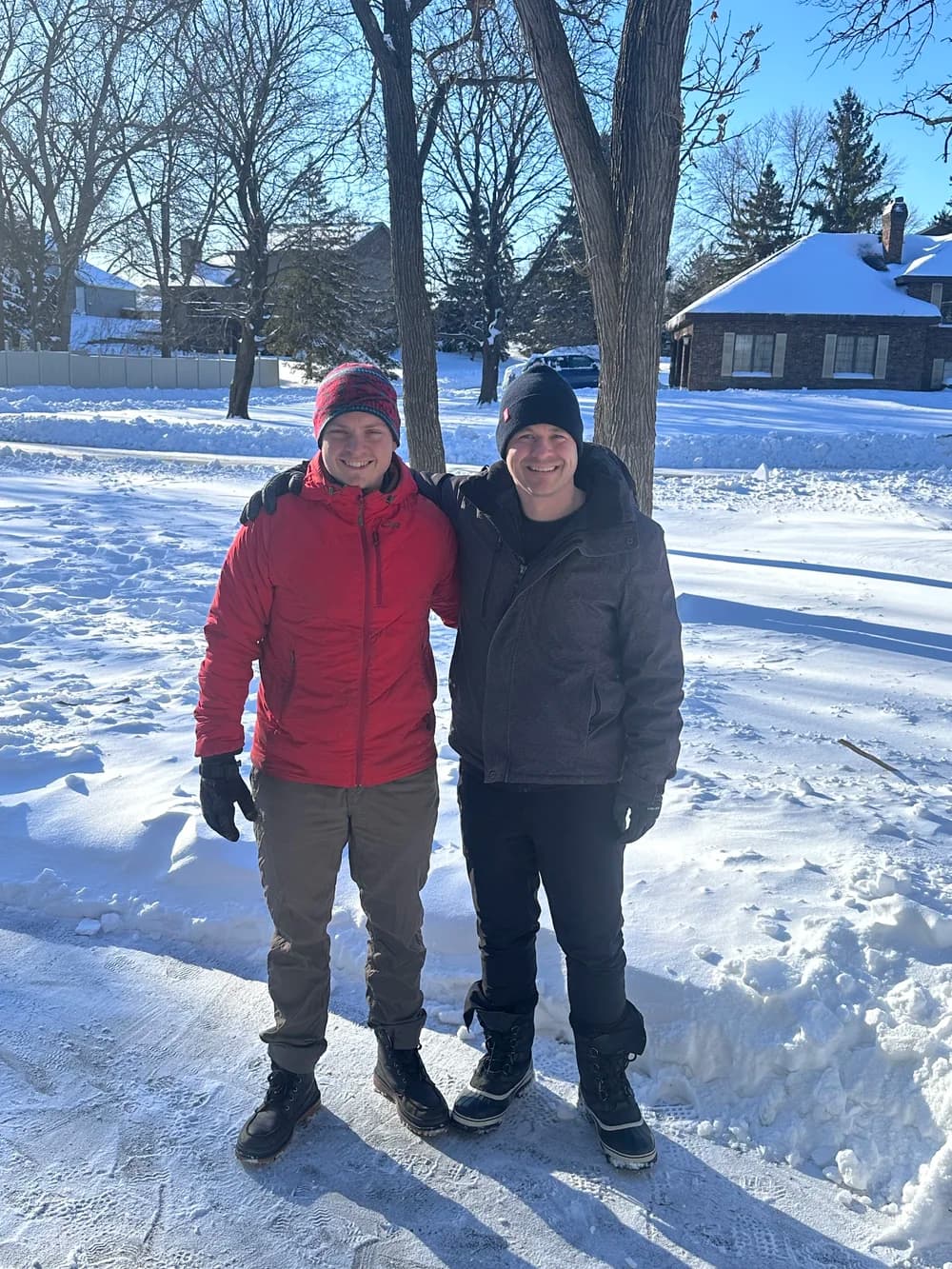 Ryan Fox and Garrett Grahl during the Adventures With God assignment.